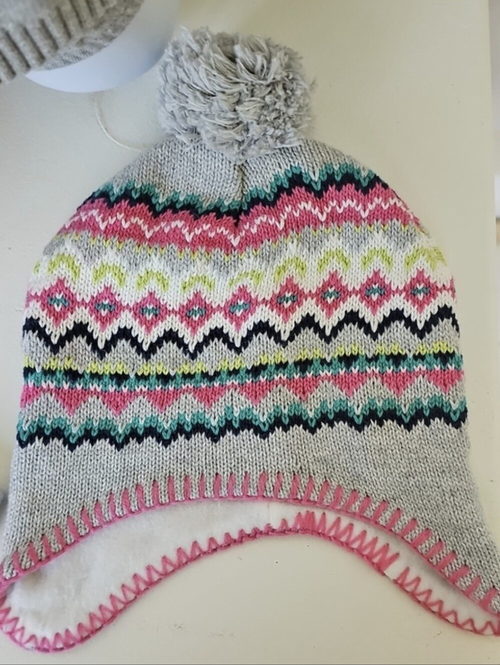 Carter’s | Baby Girl Fair Isle Sweater Dress Outfit Set w/ Hat, Booties & Socks - Picture 13 of 15